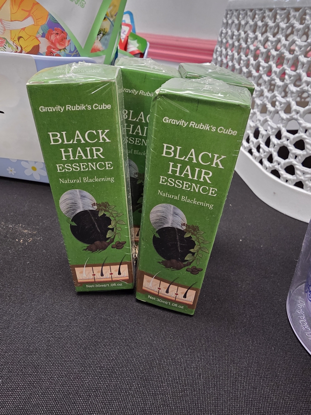 1- Black Hair Essence - Natural Blackening (Green)